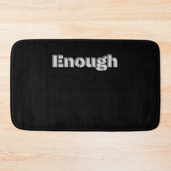 Item preview, Copy of Enough Minimalist Typography Design | Simple Black & Gray Statement designed and sold by Exactly Studio.