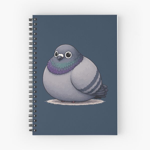 Item preview, Cute Round Pigeon Sticker – Chubby Cartoon Bird with Big Eyes designed and sold by SimplePoDesign.