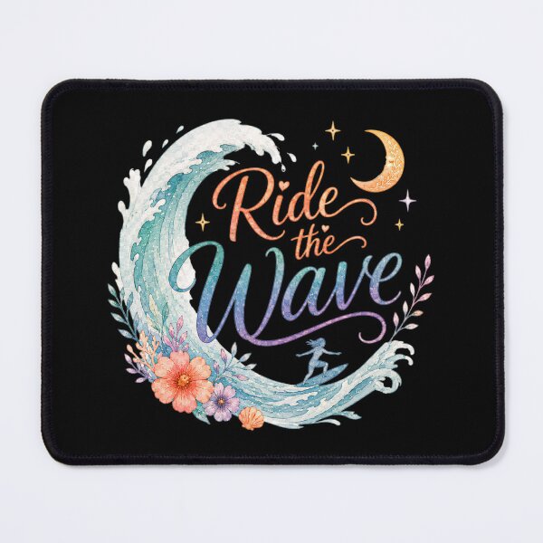 Item preview, Ride The Wave DBT Mental Health Reminder Sticker designed and sold by ArcanePrintsxo.