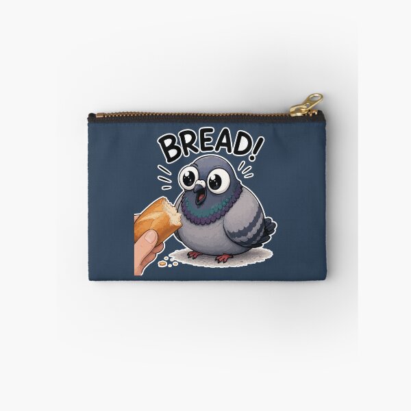 Item preview, Bread! Funny Pigeon Sticker – Excited Cartoon Bird Lover designed and sold by SimplePoDesign.