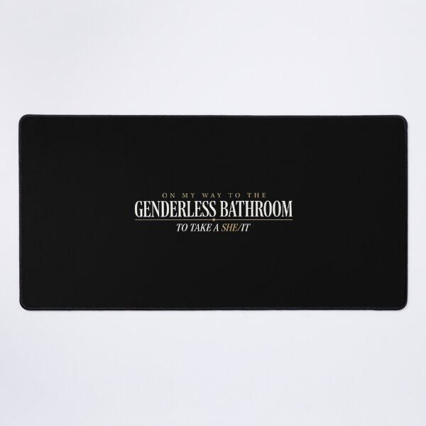 Item preview, On My Way to The Genderless Bathroom to Take a She/It Funny Provocative Wordplay designed and sold by Redgiant87x.