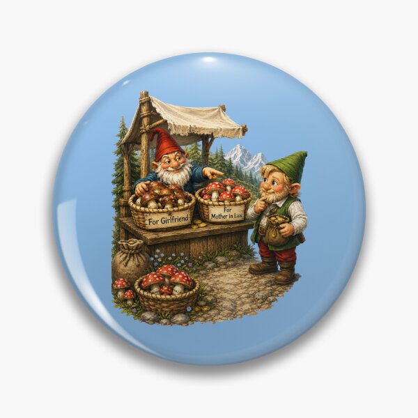 Item preview, Funny Gnome Mushroom Seller – For Your Girlfriend & For Your Mother-in-Law | Forest Humor designed and sold by Alpine-Ink.