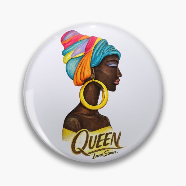 Item preview, QUEEN | African Heritage Portrait | Lavender Edition by Lana Swan designed and sold by BlueberrySwan.