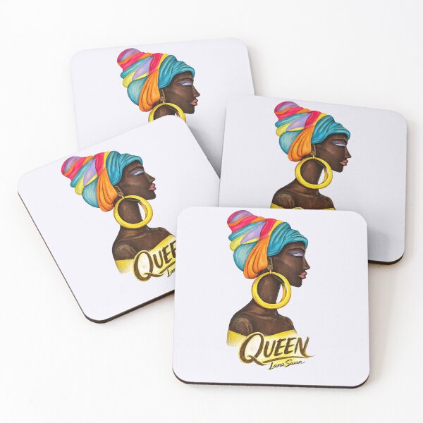 Item preview, QUEEN | African Heritage Portrait | Lavender Edition by Lana Swan designed and sold by Baroness Swan.