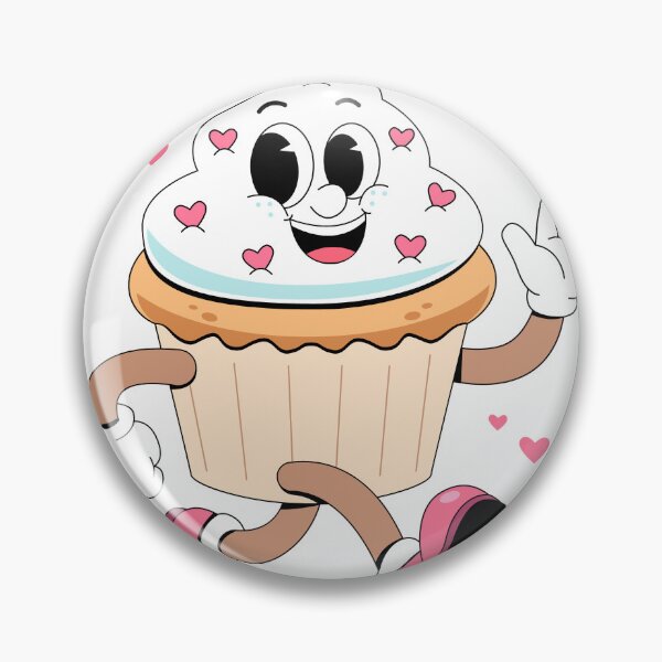 Item preview, Cute Valentine Cupcake Mascot Cartoon designed and sold by RiderSpoon.