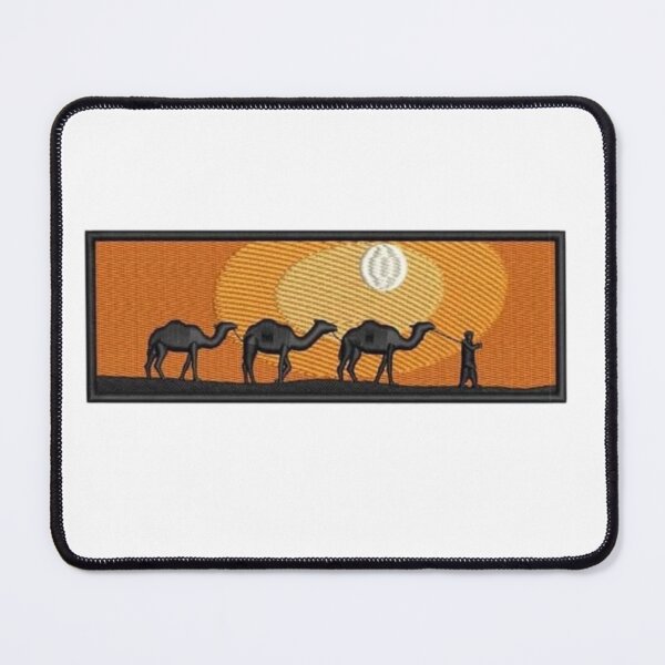 Item preview, Vintage Desert Camel Caravan Egyptian Embroidery Patch designed and sold by Jo Graphics.