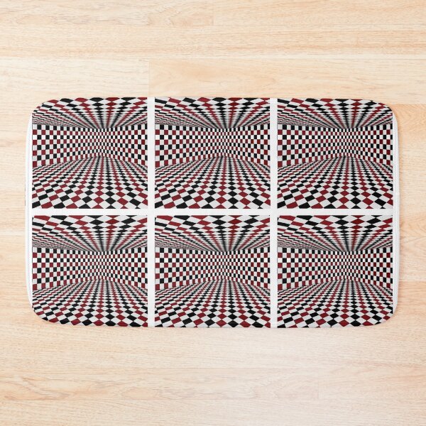 Item preview, Red White Black Checkered Room High Contrast Design designed and sold by TheFlyingBunny.