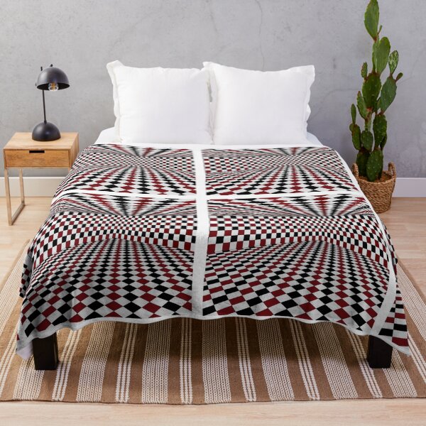 Item preview, Red White Black Checkered Room High Contrast Design designed and sold by TheFlyingBunny.