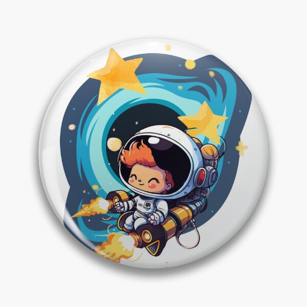 Item preview, Happy Kawaii Astronaut Cosmic Adventure designed and sold by Szpaku desart .