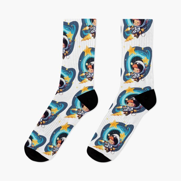 Item preview, Happy Kawaii Astronaut Cosmic Adventure designed and sold by Szpaku desart .