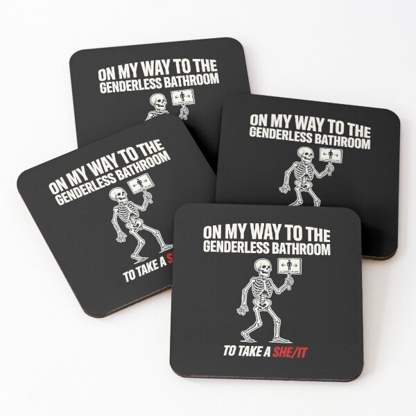 Item preview, On My Way to The Genderless Bathroom to Take a She/It Witty Sarcastic Meme designed and sold by Redgiant87x.