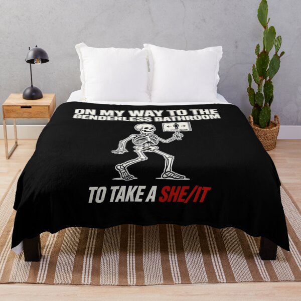 Item preview, On My Way to The Genderless Bathroom to Take a She/It Witty Sarcastic Meme designed and sold by Redgiant87x.