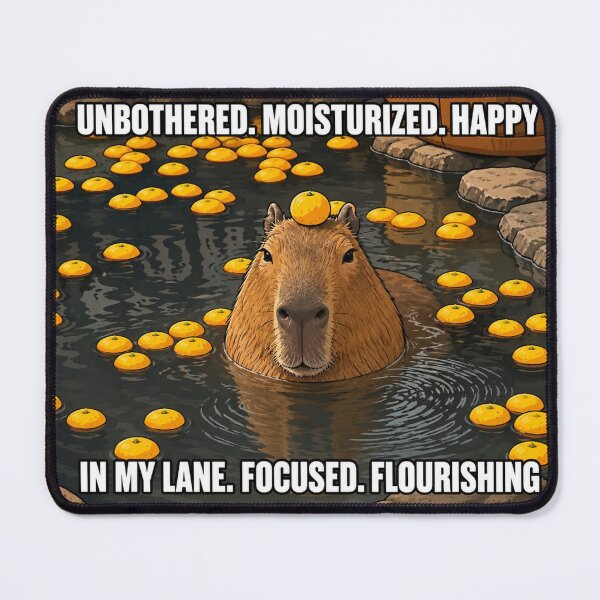 Item preview, Unbothered Capybara designed and sold by M-J-C-Designs.