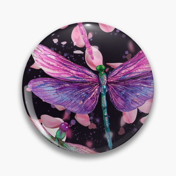 Item preview, Dragonflies and Pink Petals designed and sold by MountainRoisin.