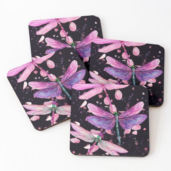 Item preview, Dragonflies and Pink Petals designed and sold by MountainRoisin.