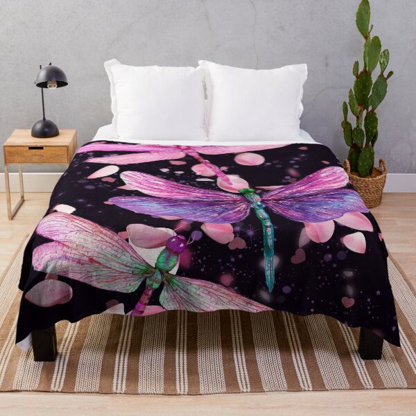 Item preview, Dragonflies and Pink Petals designed and sold by MountainRoisin.