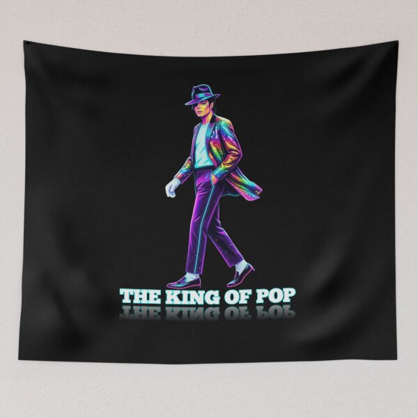 Item preview, Neon Music Legend Rainbow Portrait Art designed and sold by ExploreAura Studio.