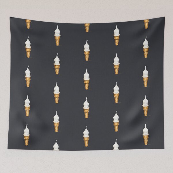 Item preview, BLACK ICE CREAM Pop ART| oil painting style| Unique ART Design | Aesthetic Dessert Design designed and sold by BlueberrySwan.