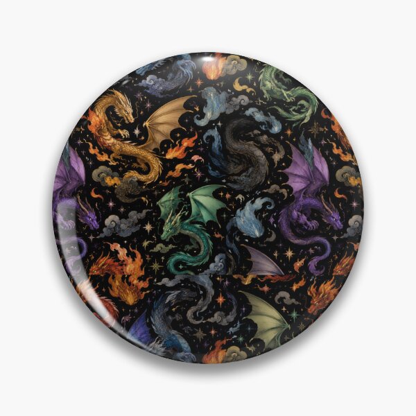 Item preview, Colorful Dragons Celestial Fantasy Fire Elemental Pattern designed and sold by Moizento.