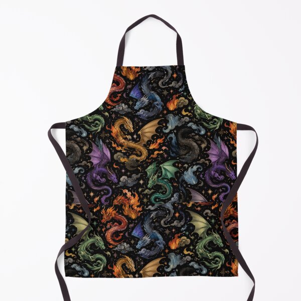 Item preview, Colorful Dragons Celestial Fantasy Fire Elemental Pattern designed and sold by Moizento.