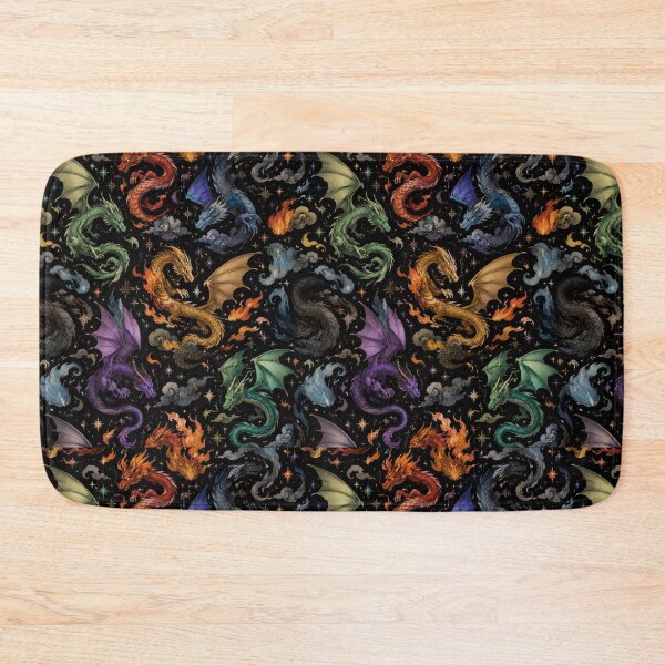 Item preview, Colorful Dragons Celestial Fantasy Fire Elemental Pattern designed and sold by Moizento.