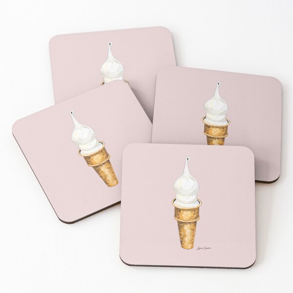 Item preview, ROYAL ICE CREAM | oil painting style| Unique ART Design | Pink Background designed and sold by Baroness Swan.
