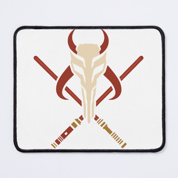 Item preview, Mandalorian Mythosaur Symbol | Crossed Lightsabers | Star Wars Warrior Artwork designed and sold by GeekMix.
