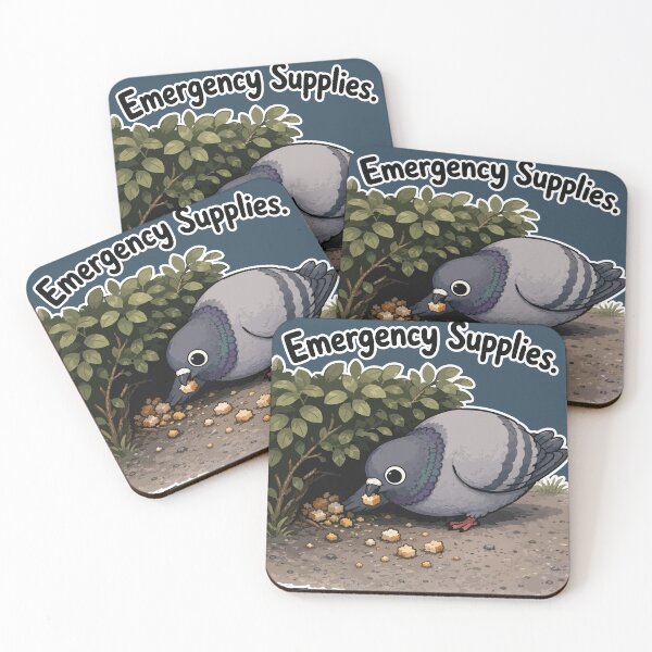 Item preview, Emergency Supplies Funny Pigeon Sticker – Secret Bread Stash designed and sold by SimplePoDesign.