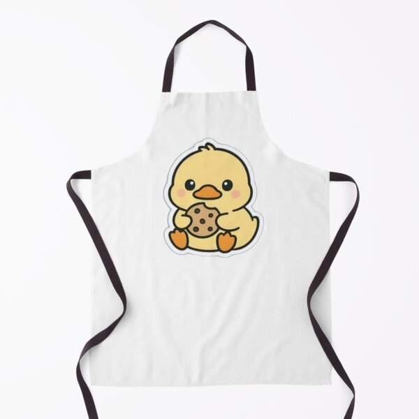 Item preview, Cute Baby Duck Eating Chocolate Chip Cookie Cartoon designed and sold by Jo Graphics.