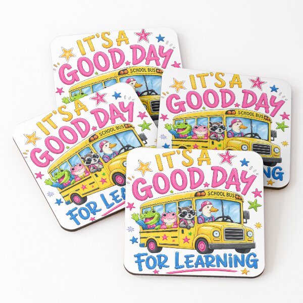 Item preview, It's a Good Day For Learning School Bus Goose Raccoon Frog Gator designed and sold by VGAfanatic.