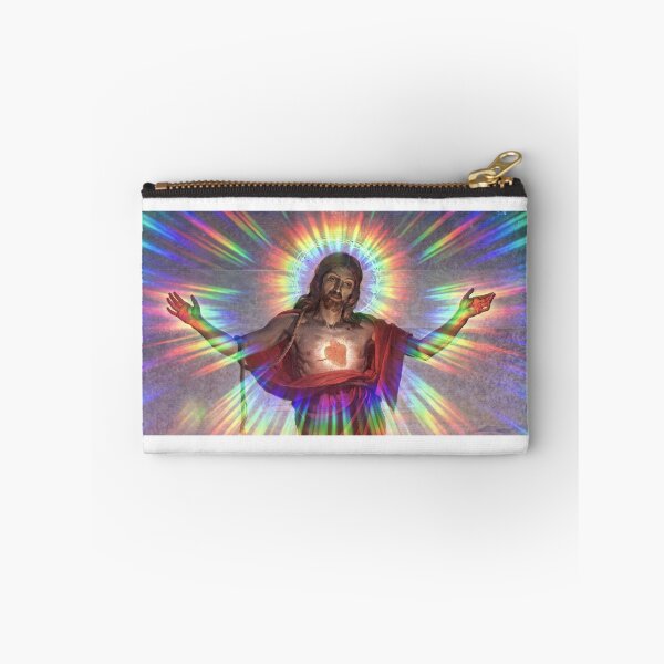 Item preview, Jesus with a rainbow of light shining out designed and sold by JesusQueer.