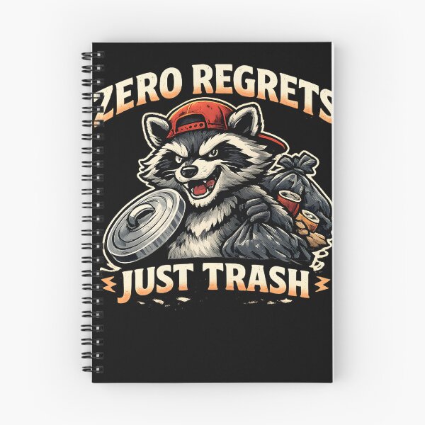 Item preview, Zero Regrets Funny Trash Raccoon Design designed and sold by CreativeMindsetLab.