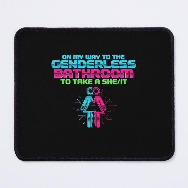 Item preview, On My Way to The Genderless Bathroom to Take a She/It Funny Pun Lover Statement  designed and sold by Redgiant87x.