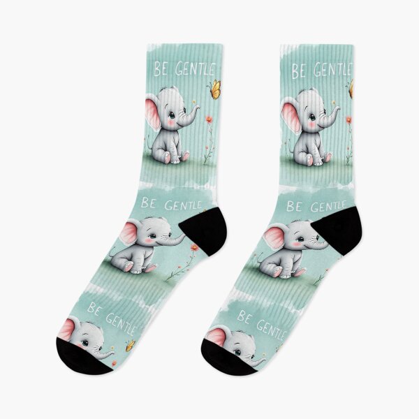 Item preview, Be Gentle Cute Elephant - Empathy & Gentle Parenting Nursery Art designed and sold by By Nayla.