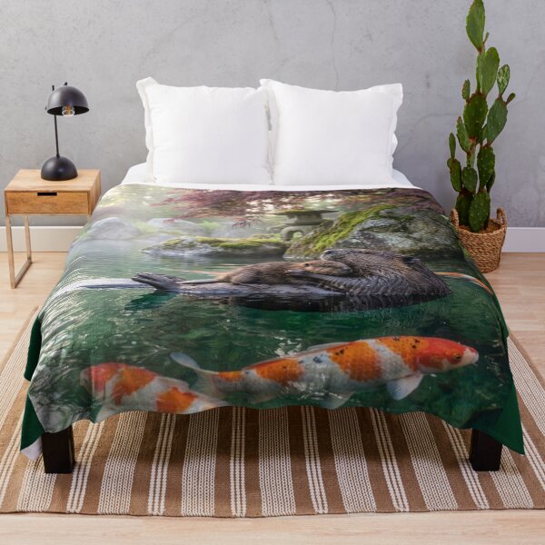 Item preview, Beaver and Her Baby Cuddle in Koi Pond designed and sold by Tridentulus.