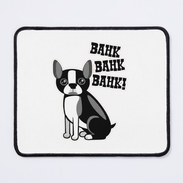 Item preview, Boston Terrier Bahk Bahk Funny Dog Cartoon designed and sold by SiarheiYur.