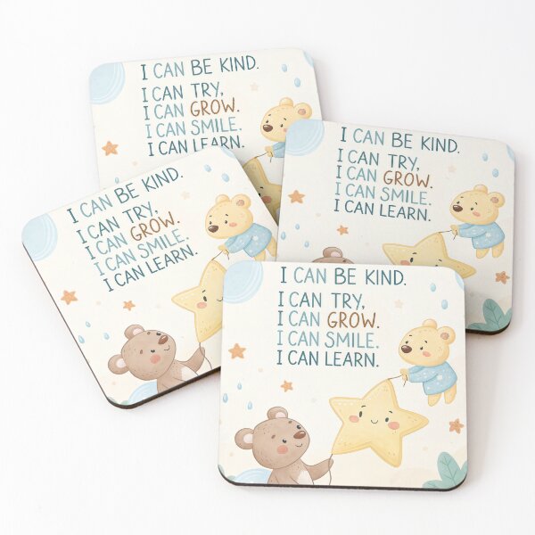 Item preview, I Can Grow Growth Mindset - Cute Bear Classroom Poster & Kids Affirmation designed and sold by By Nayla.