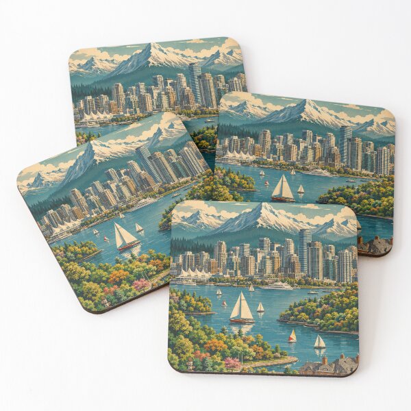 Item preview, Vintage Travel Vancouver Poster designed and sold by RyanEmanuele.