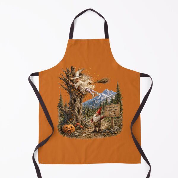 Item preview, Funny Halloween Witch & Alpine Gnome Design – "Die Route wird neu berechnet..." designed and sold by Alpine-Ink.