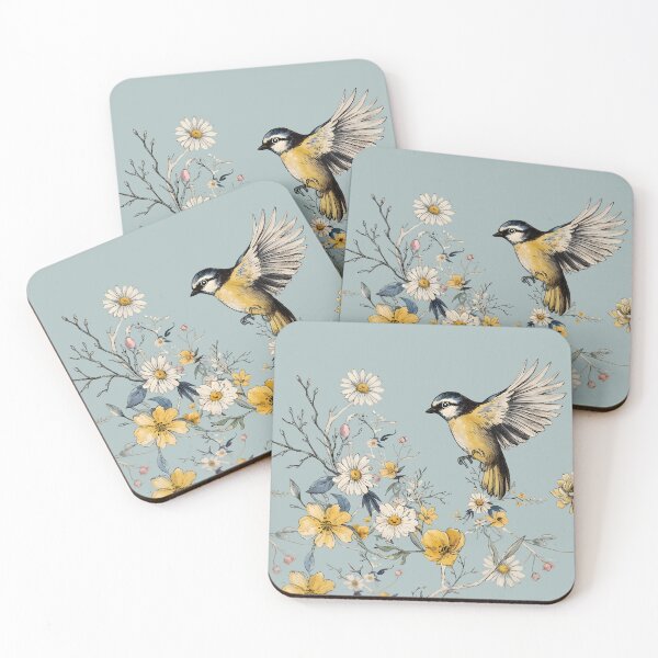 Item preview, Vintage Botanical Bird and Wildflower Aesthetic designed and sold by MAGICKEY2024.