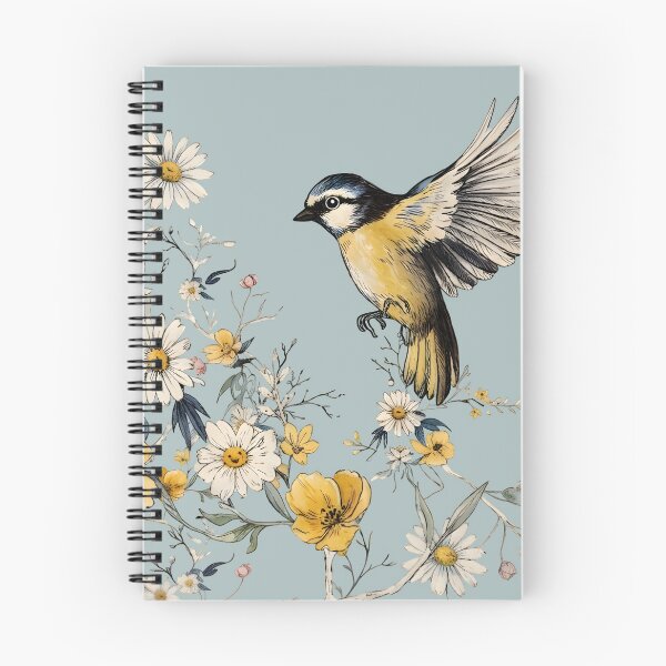Item preview, Vintage Botanical Bird and Wildflower Aesthetic designed and sold by MAGICKEY2024.