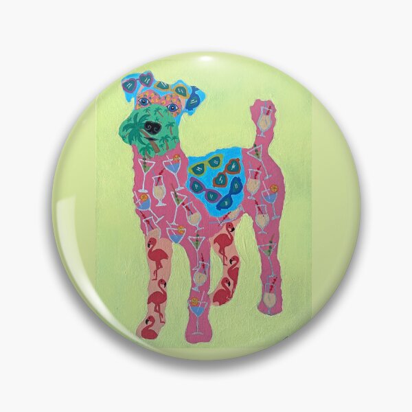 Item preview, Colorful Palm springs terrier  designed and sold by djbarland.