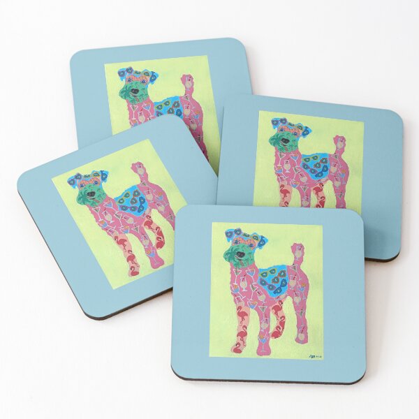 Item preview, Colorful Palm springs terrier  designed and sold by djbarland.