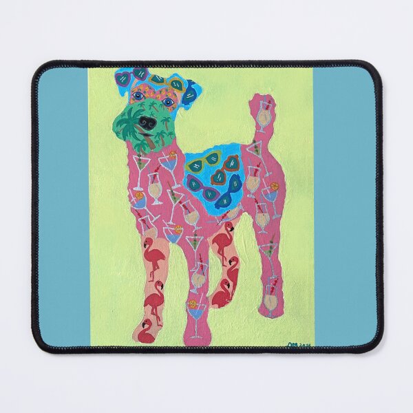 Item preview, Colorful Palm springs terrier designed and sold by djbarland.