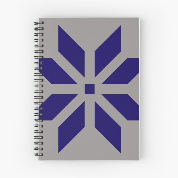 Item preview, Blue Geometric Starburst Pattern – Minimalist Nordic Mosaic Art designed and sold by Jyoti-Quotes.