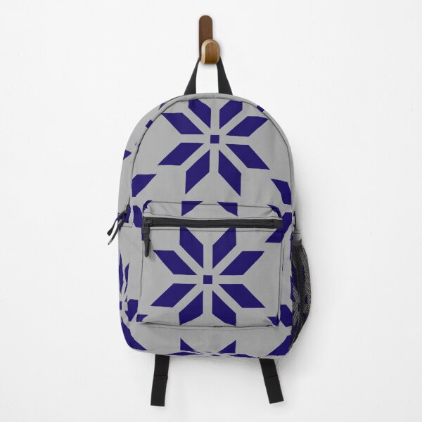 Item preview, Blue Geometric Starburst Pattern – Minimalist Nordic Mosaic Art designed and sold by Jyoti Digital Artist.