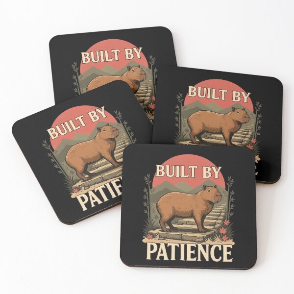 Item preview, Built by Patience Capybara – Vintage Stoic Zen Design designed and sold by No Excuses Supply.