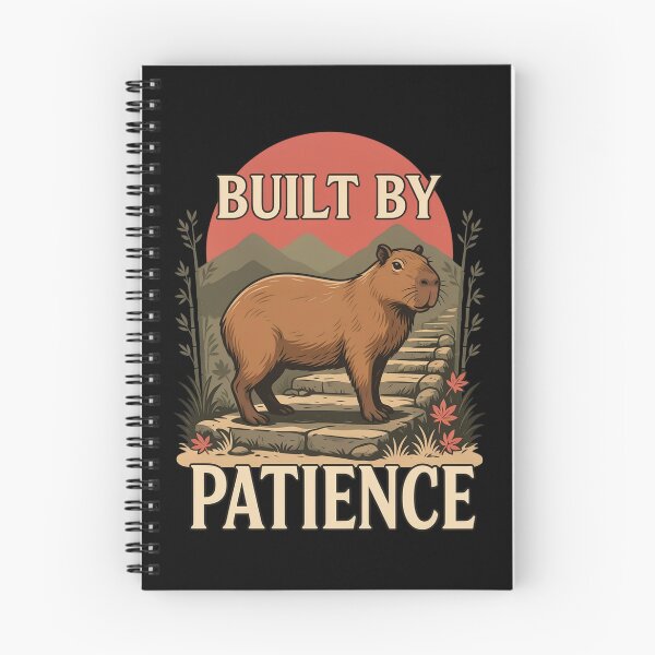 Item preview, Built by Patience Capybara – Vintage Stoic Zen Design designed and sold by No Excuses Supply.