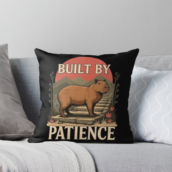 Item preview, Built by Patience Capybara – Vintage Stoic Zen Design designed and sold by No Excuses Supply.