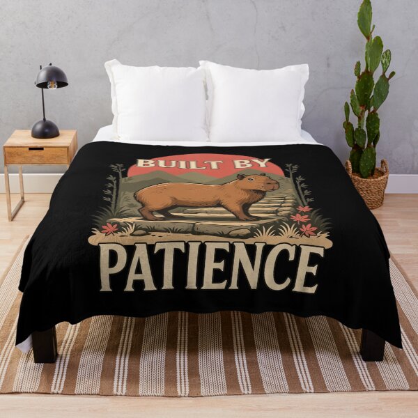 Item preview, Built by Patience Capybara – Vintage Stoic Zen Design designed and sold by No Excuses Supply.